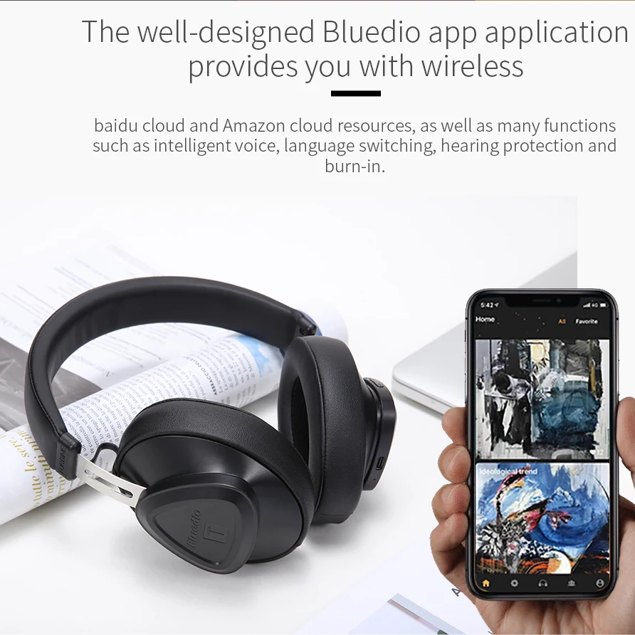 Беспроводные Bluetooth наушники TM 5 0 стереонаушники для музыки вкладыши с микрофоном