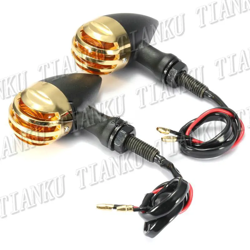 Motorcycle Grille Metal Turn Signal Light For Yamaha VStar 400 650 1100 1300 Virago XV250 535 750 Road Star Custom Chopper |