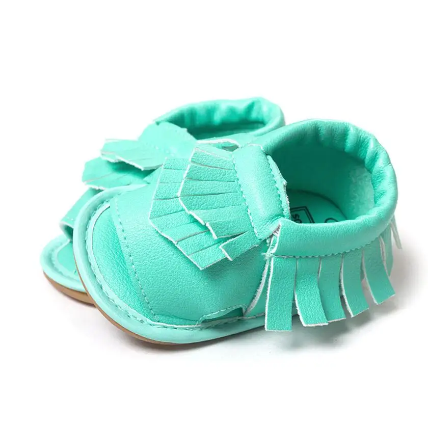 2017 бахрома Slip On Baby кисточкой малышей Принцесса Обувь для девочек Детская обувь