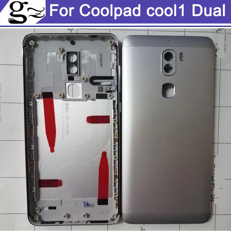 Чехол для задней крышки с аккумулятором и двойной камерой Cool 1 Coolpad Cool1 c106 + кнопки