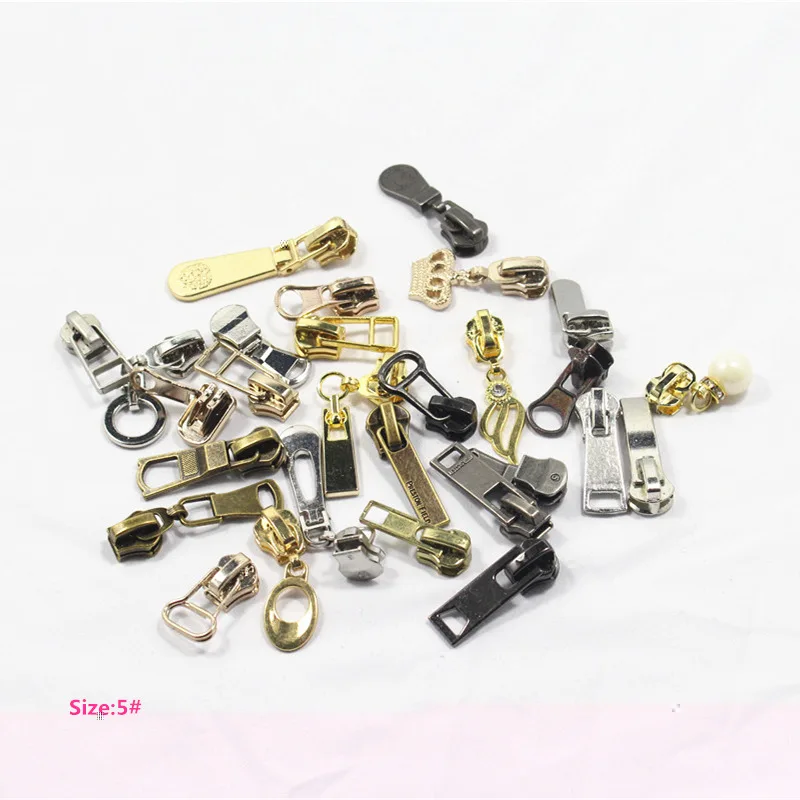 5 pcs 5# mix zipper repair kits pull Metal slider head Garment bag and suitcase accessories clothes 14 | Дом и сад