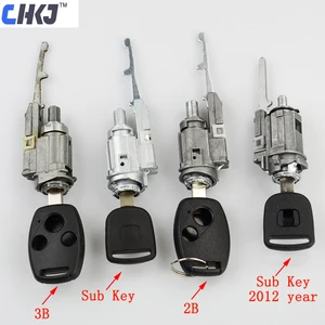 Сердечник замка зажигания CHKJ для Honda, для AccordFitNew CivicOdysseyCRV, цилиндры замка зажигания с 1 ключом, бесплатная доставка