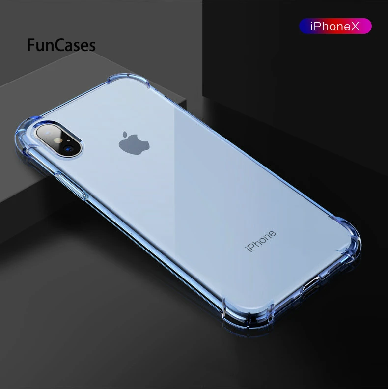 Мягкий защитный чехол с подушкой безопасности на 360 градусов для Iphone XS Max XR 7 8 Plus 6 6S