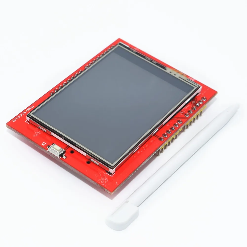 ЖК-модуль TFT 2,4 дюймов TFT ЖК-экран для платы Arduino UNO R3 с поддержкой mega 2560 с сенсорным стилусом gif