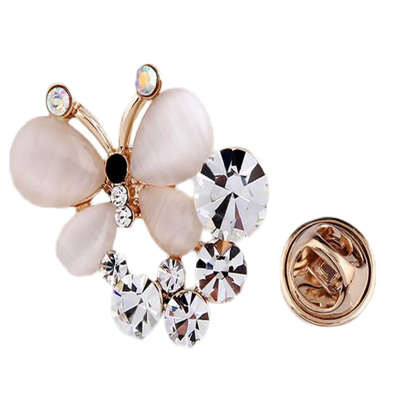 Opal Korean version of the boutique fashion wild gift female brooch thorn horse needle imported rhinestone jewelry | Украшения и