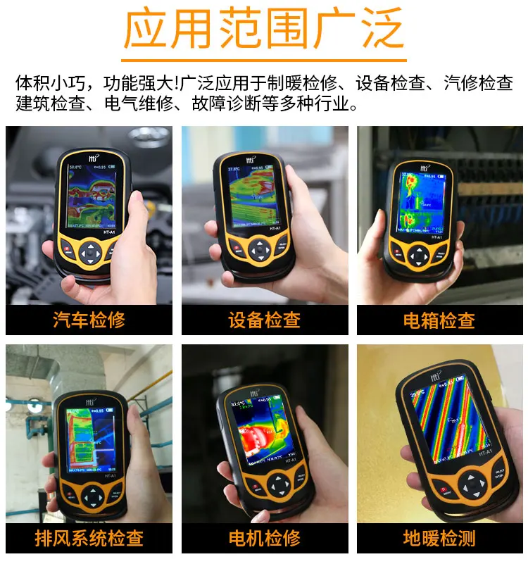 HT-A1 3,2 дюймов полный вид TFT экран Инфракрасный термометр тепловизор 0.3MP камера детектор для охоты на открытом воздухе