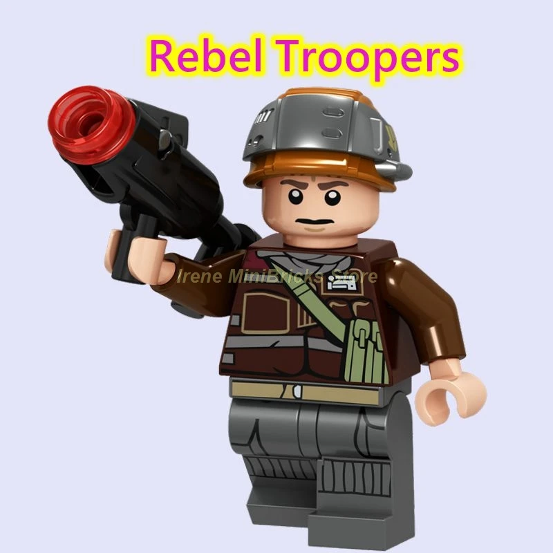 Rebel Troopers Звездные Войны Изгой Один Jyn Cassian Andor K2SO StarWars Obi Wan Kenbobi первый заказ игрушки для детей звездные войны строительные блоки - Цвет: Rebel Troopers