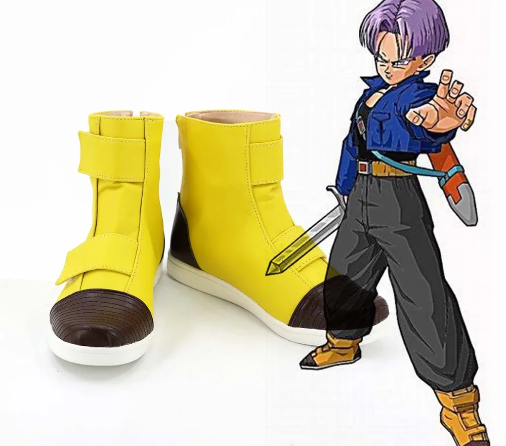 Trunks Yellow Cosplay Boots Shoes Custom Made Any Size | Тематическая одежда и униформа