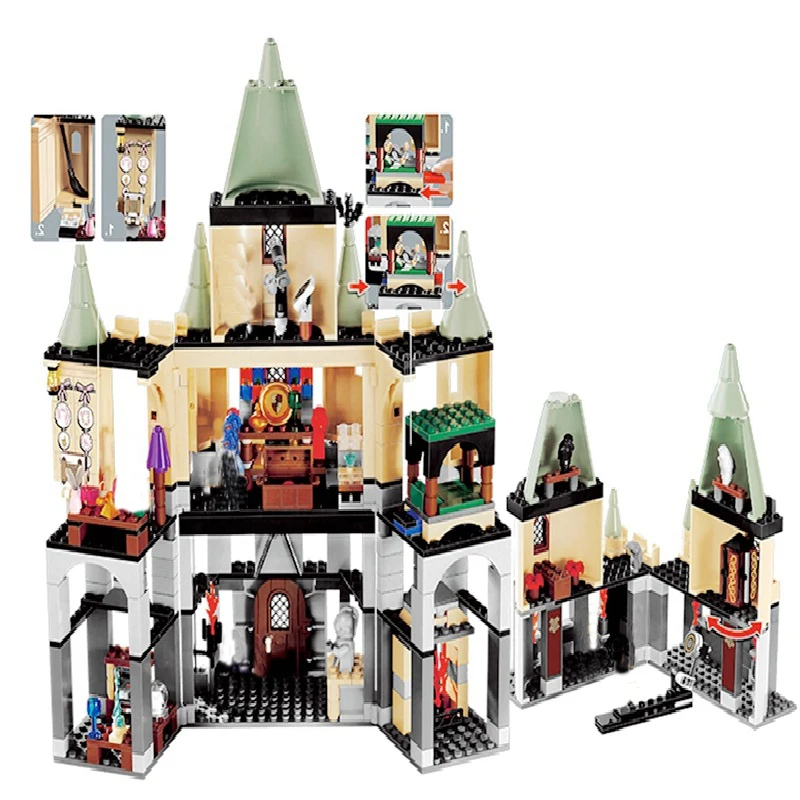 Harri Hogwar Castle Movie Series Совместимость 5378 строительные блоки кирпичи игрушки