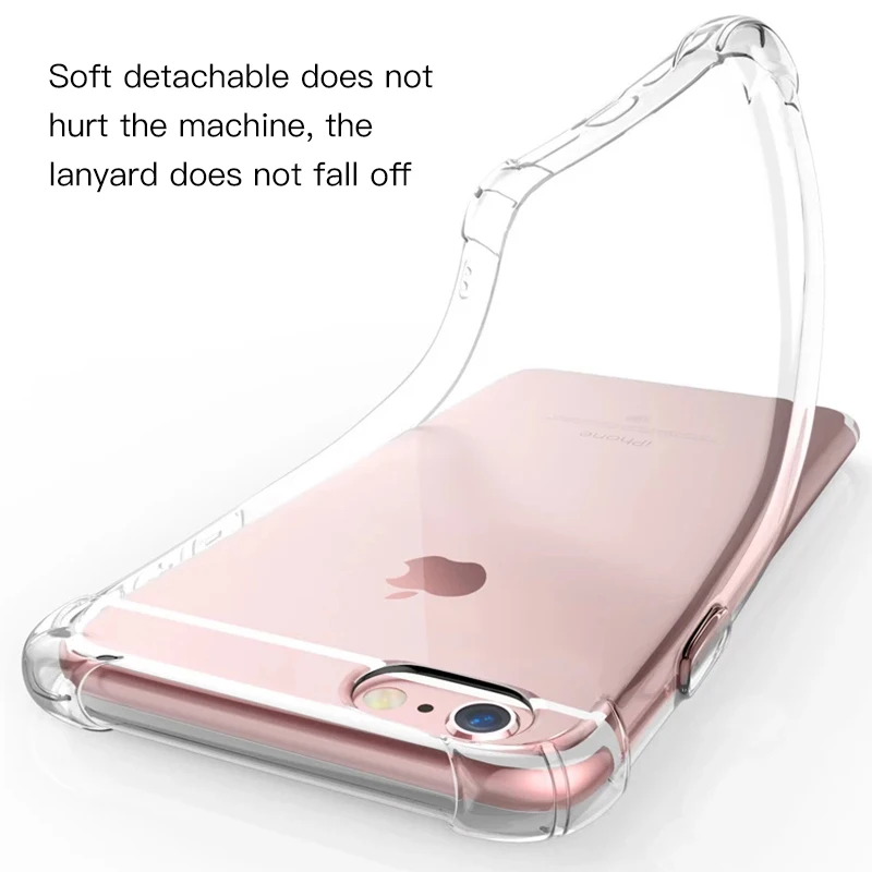 Мягкий противоударный Прозрачный чехол для iPhone XS MAX XR 6 S s 8 Plus 7 X чехлы с полной