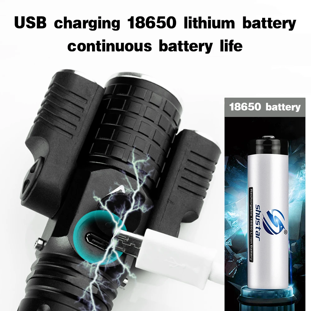 Супер Яркий USB зарядка велосипед светильник 4 светильник режимов 3 светильник светодиодный вспышка светильник Водонепроницаемый зум велосипед светильник для верховой езды Велосипеды светильник Инж