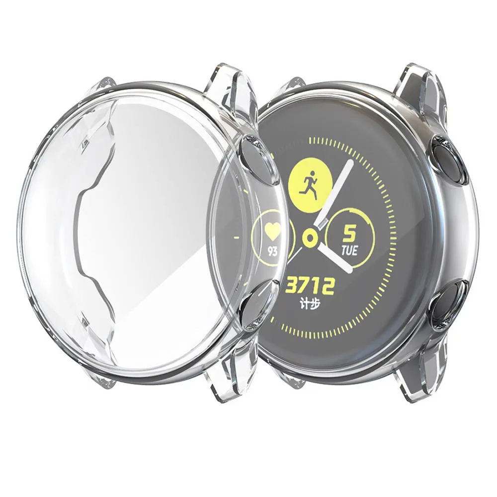 Защитный чехол для Samsung Galaxy Watch Active 40 мм защитный экрана с полным покрытием тонкая