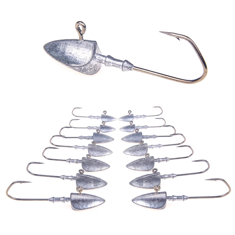Крючки Fishinghooks 3 5 г 7 10 14 17 21 крючок с свинцовой головкой зажимной разноцветные