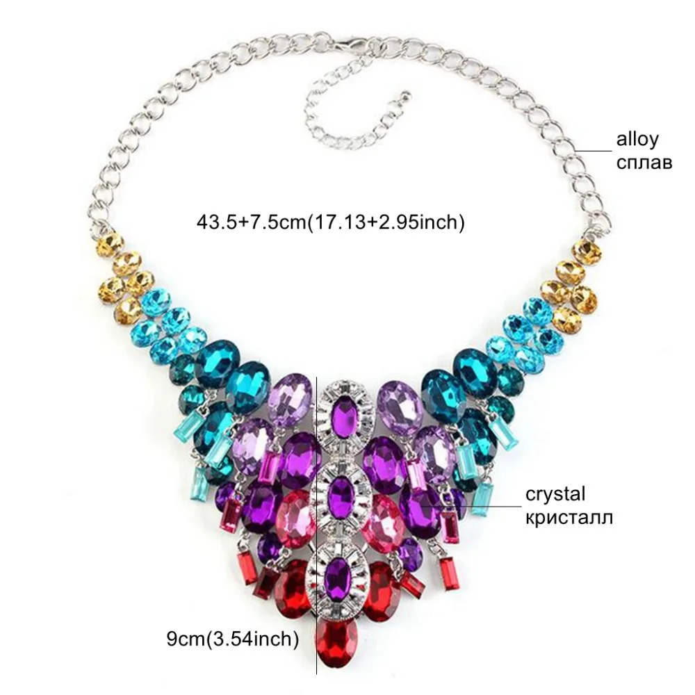 

DiLiCa Luxury Crystal Necklace Women Choker Necklace Lady Statement Necklaces & Pendants Charms Jewelry Ketting van chokers