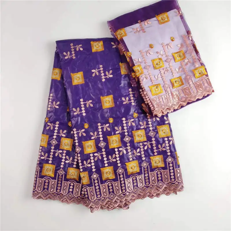 Африканская кружевная ткань Гвинея Базен комплект тканей с 2 ярда французское