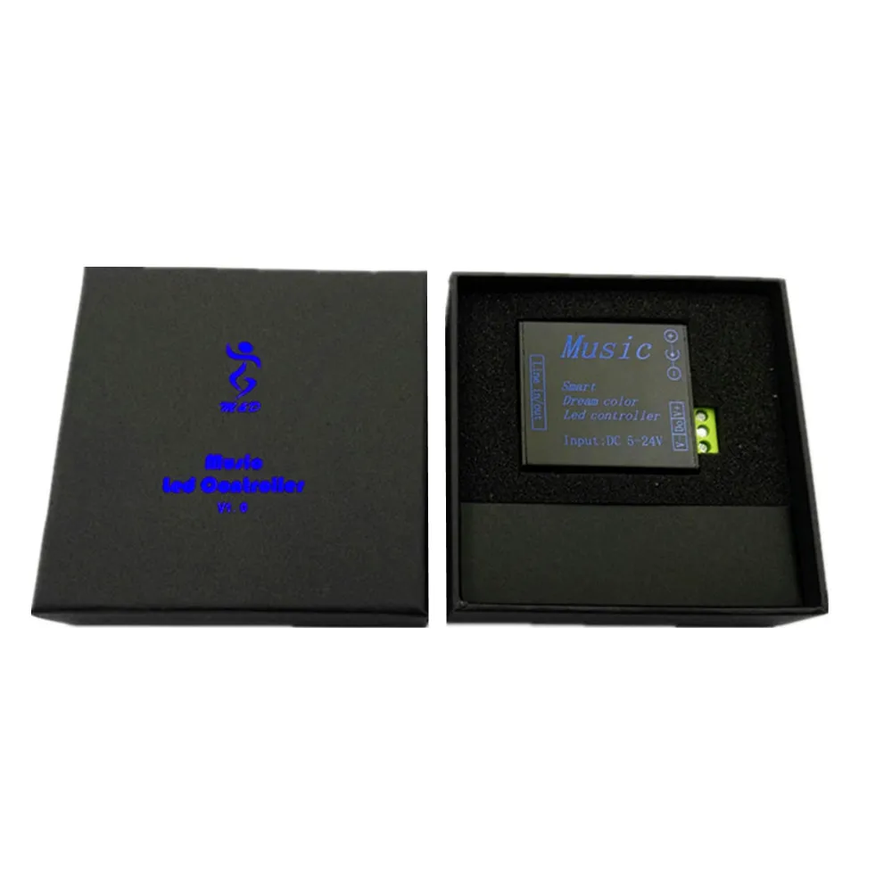 DC5V 24V SPI RGB Smart Music controller dream color to control 250 пикселей для 5050 ws2811 ws2812b Светодиодные