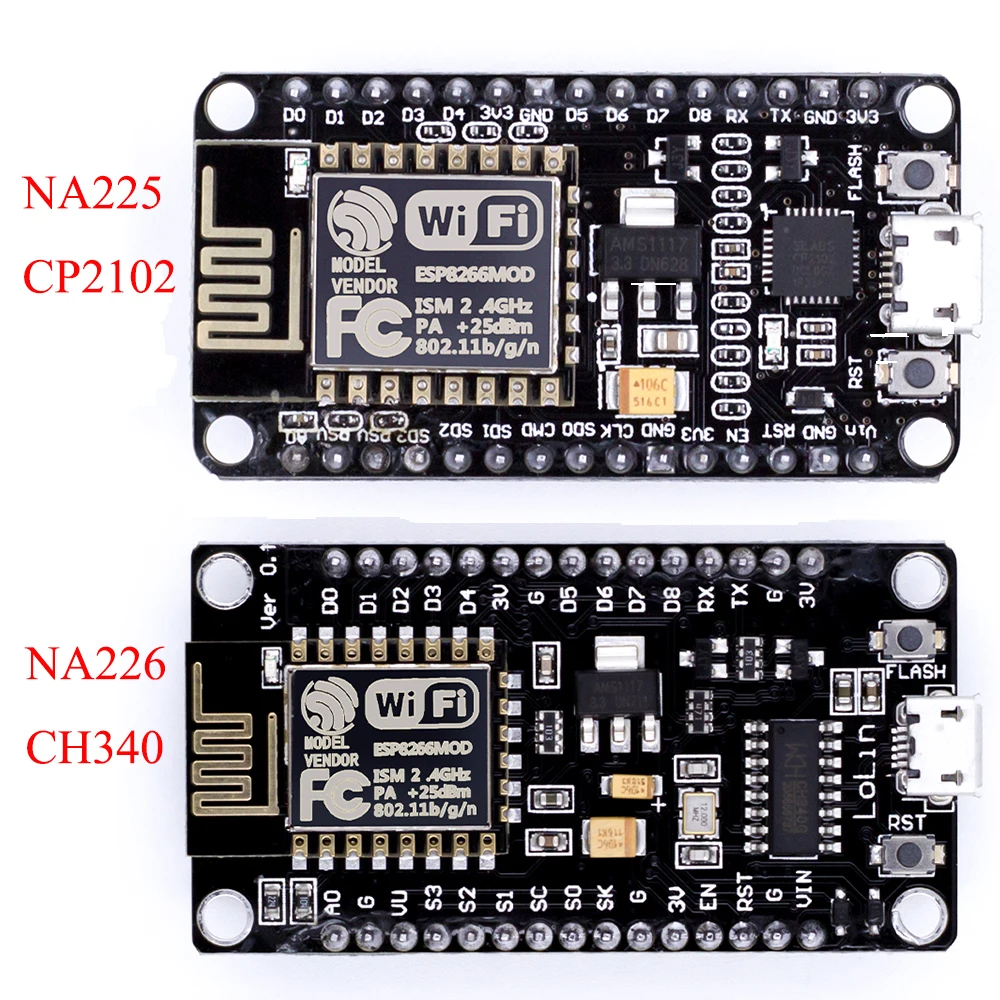 ESP8266 CH340G NodeMcu Lua V3 CP2102 V2 Беспроводной модуль WI FI R3 ATMEGA2560 /ATmega328P|Интегральные схемы| |