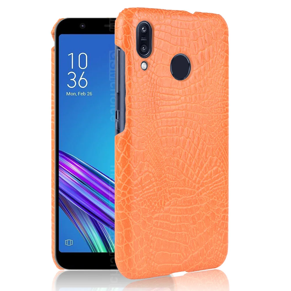 ZB555KL Crocodile Leather Case for ASUS ZenFone MAX M1 Cover Luxury Skin Pattern Shockproof Hard Shell Phone Cases Fundas Bag |