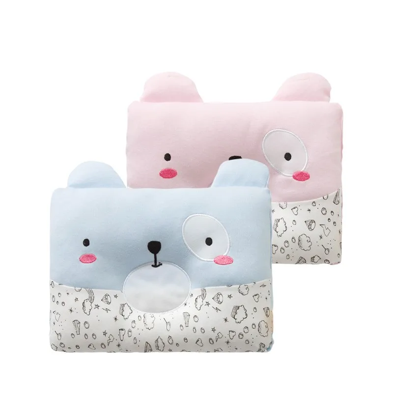 Cartoon Boys Girls Baby Pillow Soft Cotton Newborn Shaping Pillows |