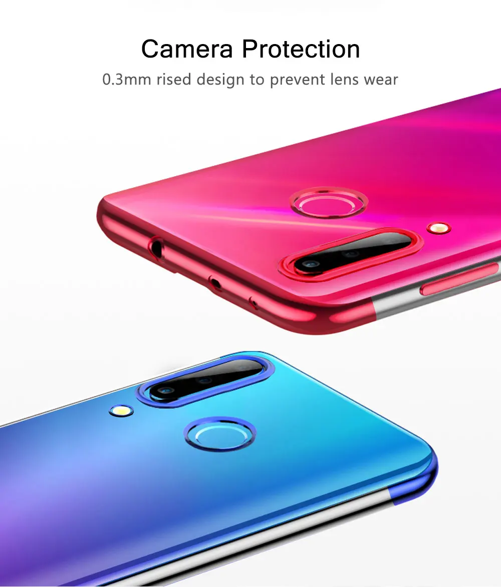 Чехлы с покрытием из ТПУ для huawei Honor 10 Lite View V10 V20 Honor 20 Lite Honor 10i, мягкая силиконовая прозрачная задняя крышка, чехлы для телефонов