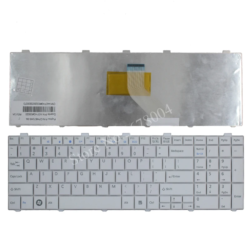 Новая клавиатура США для Fujitsu Lifebook AH530 AH531 NH751 A530 A531 черная ноутбука на английском