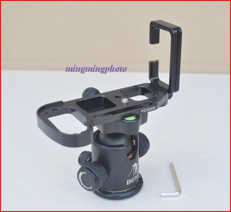 

Vertical Quick Release L Plate/Bracket Holder hand Grip for Nikon D3200 Arca-swiss RRS Compatible