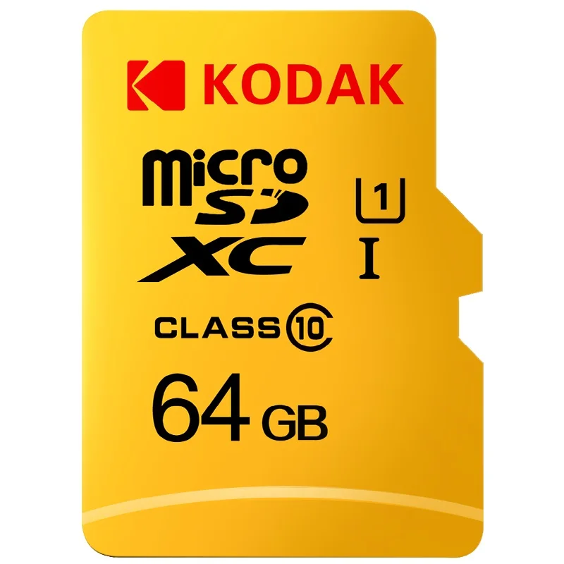 64GB U1 Kodak высокая скорость 16 Гб micro sd карта 32 Гб cartao de memoria класс 10 U1 64 ГБ TF флэш-карта памяти 128 ГБ mecard tarjeta micro sd - Емкость: 64GB U1