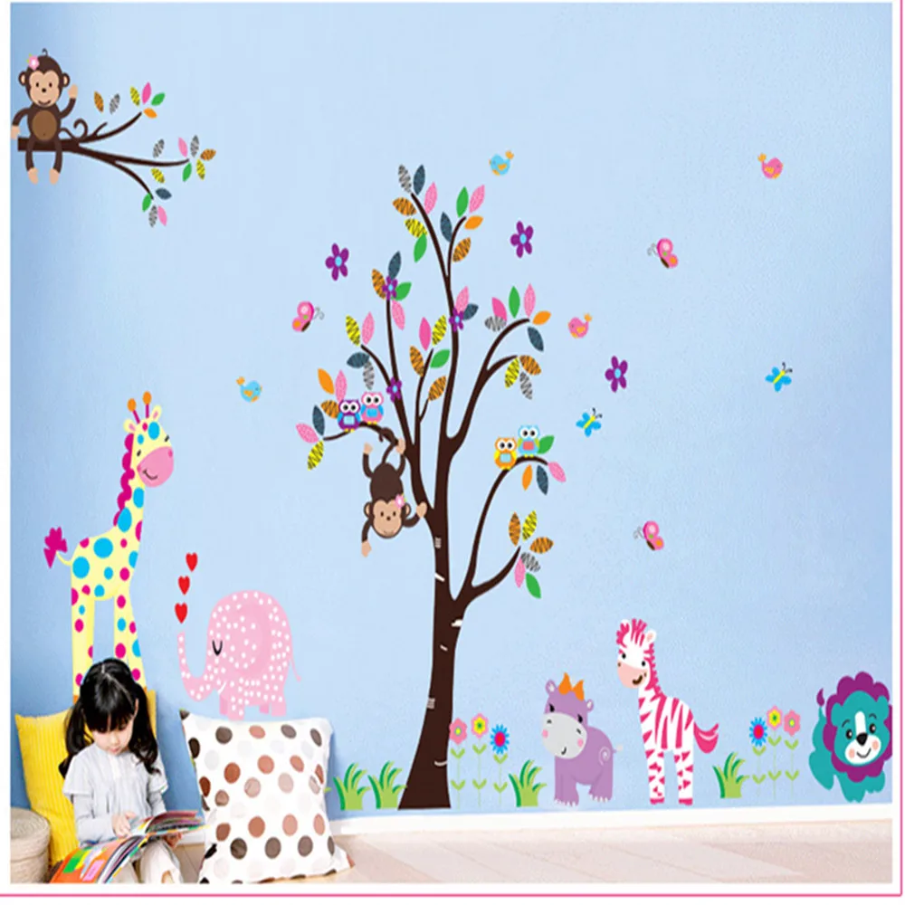 3D для маленьких мальчиков и девочек детские футболки номер наклейки с милыми