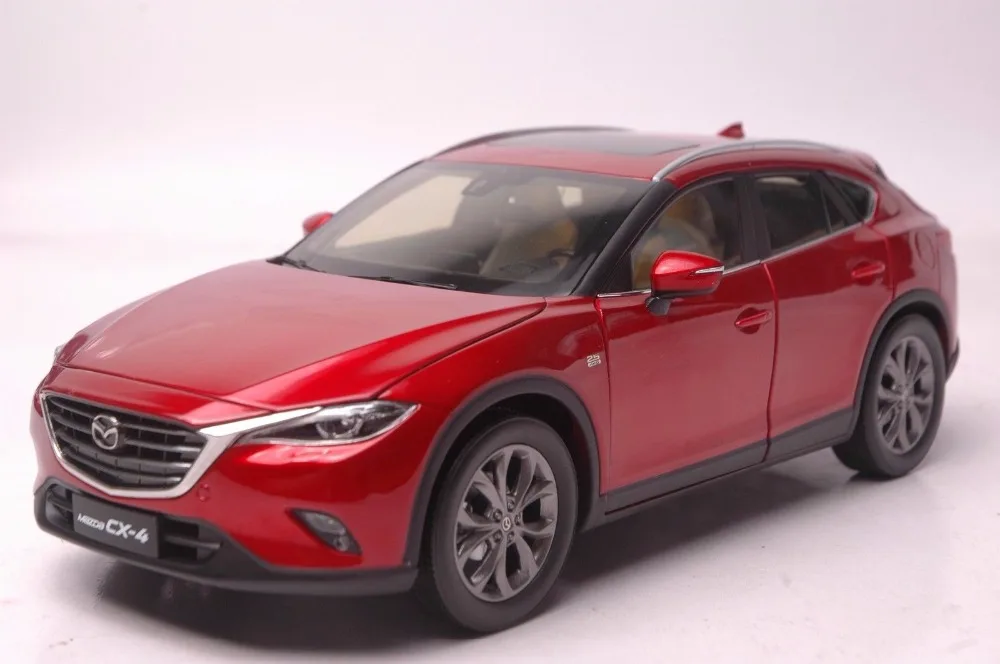 Модель литья под давлением для Mazda 1:18 2016 красный внедорожник игрушечный
