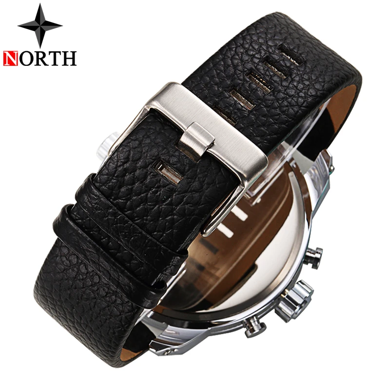 NORTH мужские часы лучший бренд роскошные спортивные кварцевые с отображением даты