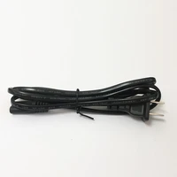 1pcs 1 5m high quality 2 prong plug ac power cord cable with copper wire charge adapter pc laptopblack