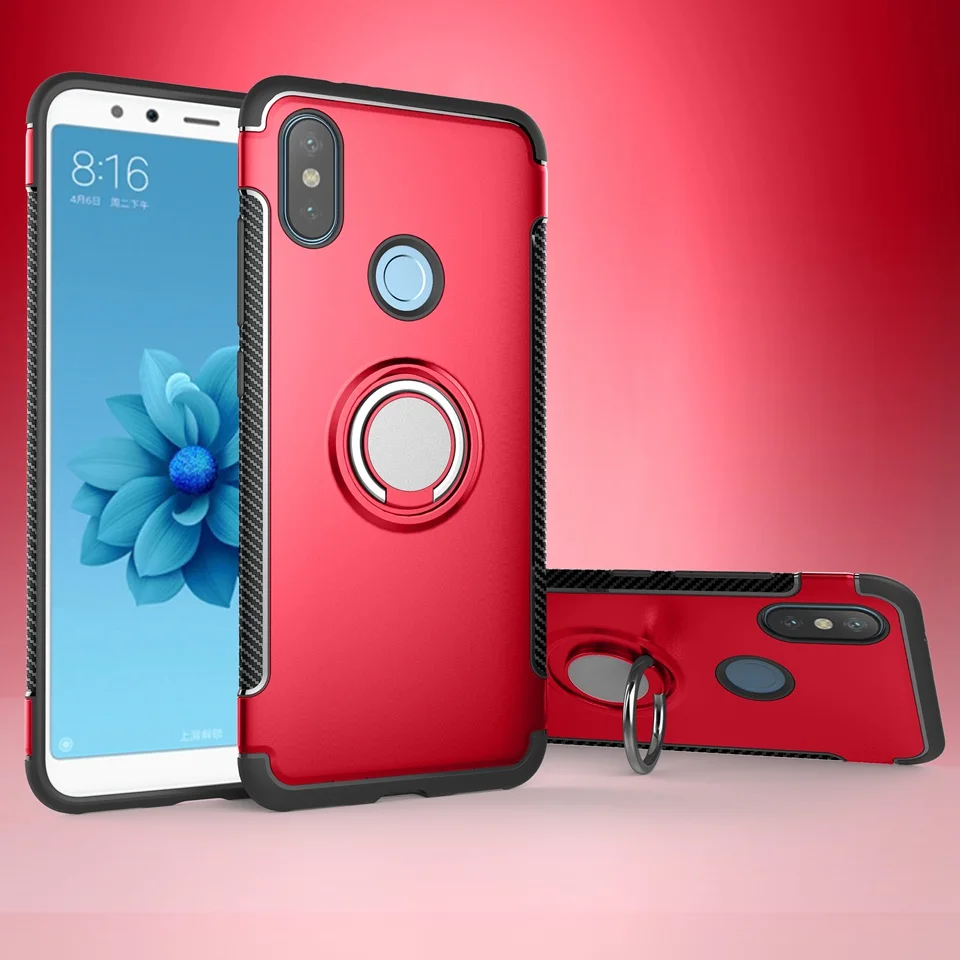 Чехол с кольцом-держателем для Xiaomi mi A2 Lite Red mi 6 Pro Coque, жесткий защитный чехол Xio mi чехол для Xiaomi mi A1 A2 5X 6X Red mi 3S 6 Pro