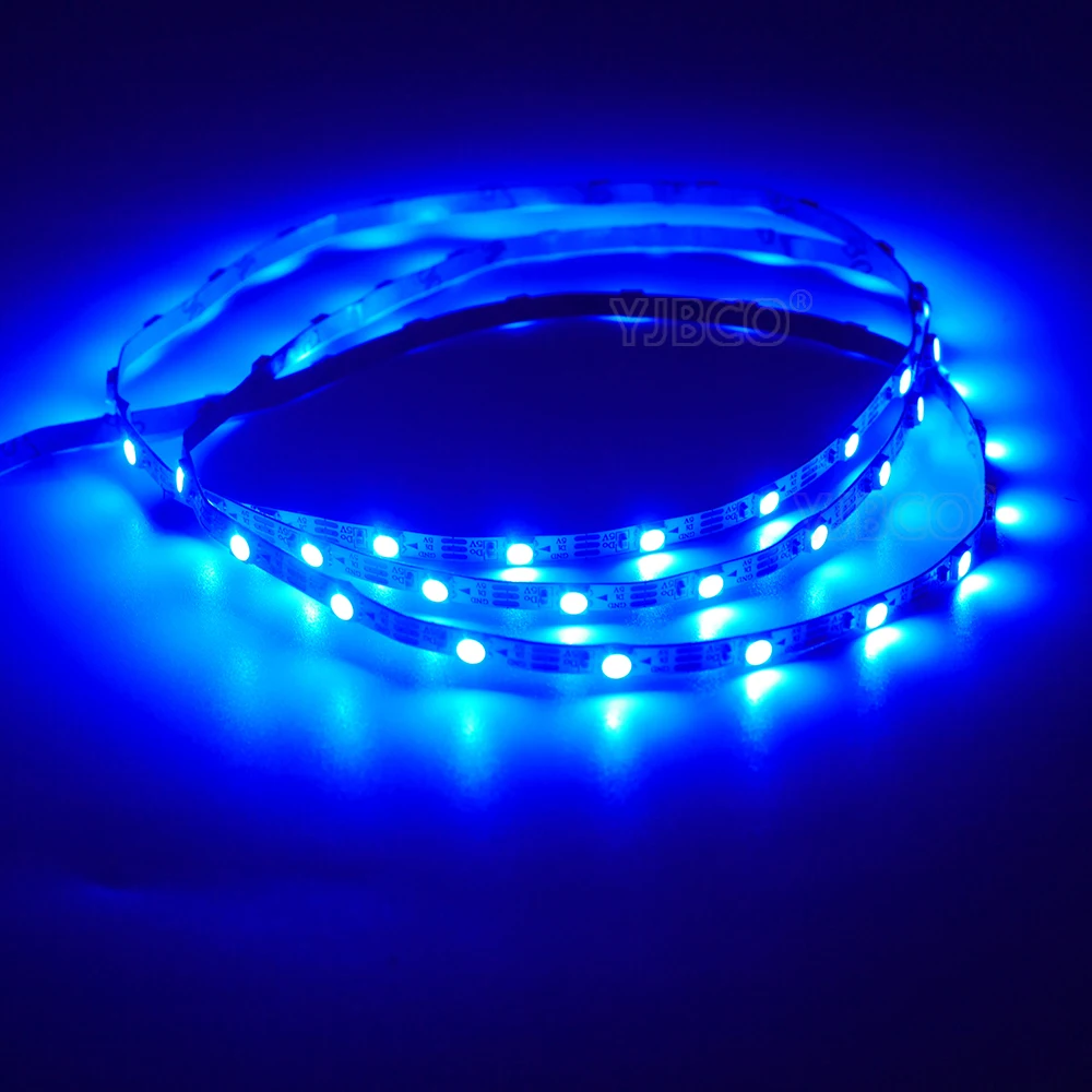 1 м DC5V 4 мм/5 мм/7 мм PCB Адресуемая SK6812 5050 SMD 3535 RGB гибкая светодиодный лента 60/144