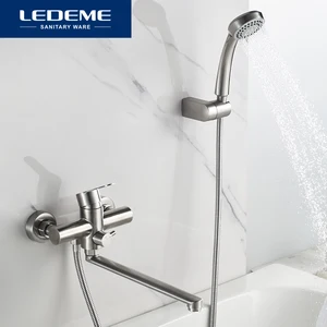 Смесители для душа LEDEME L72203, кран для ванны, из нержавеющей стали, ручной душ