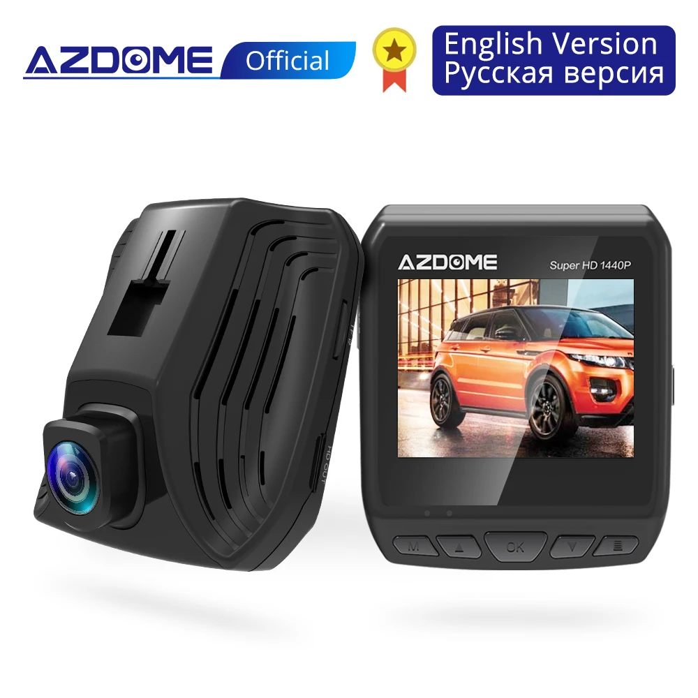 AZDOME DAB211 Ambarella A12 2560x1440P Super HD Видеорегистраторы для автомобилей приборной панели Камера видео Регистраторы петля Запись Dash Cam Ночное видение gps