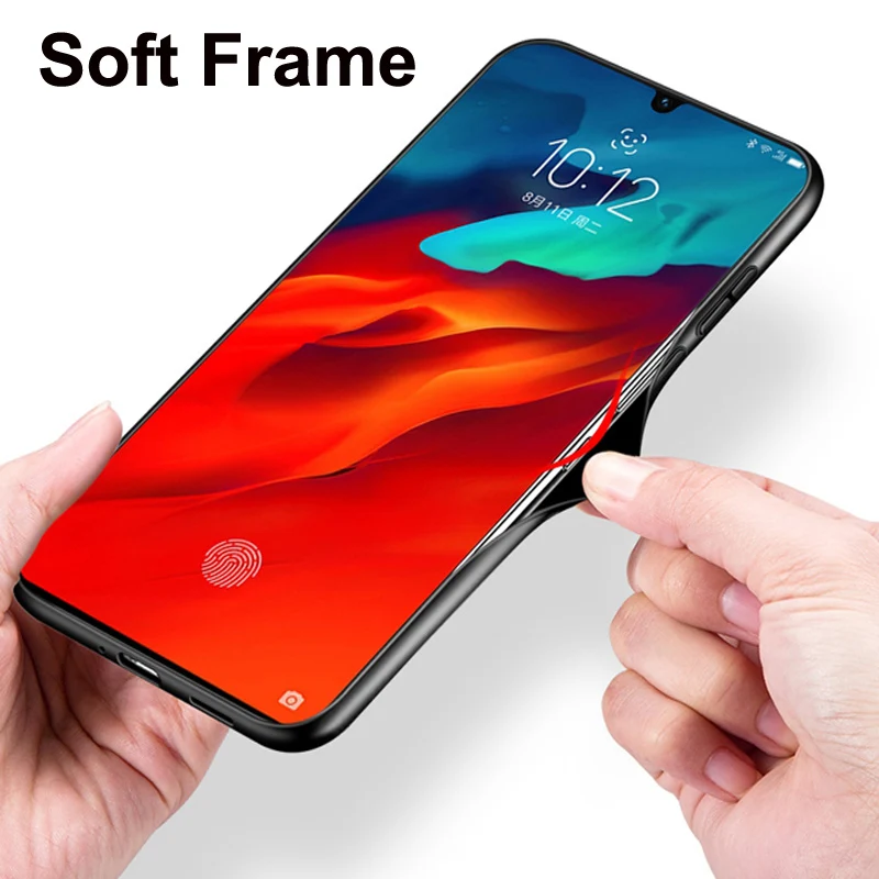 Чехол для Lenovo Z6 Pro 6 4 дюйма силиконовая рамка из тпу wolf girl стеклянная жесткая