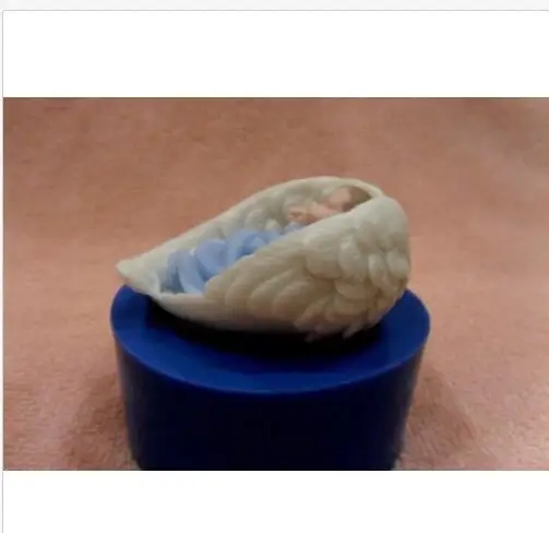 Силиконовая форма для мыла и свечей детского сна на крыльях изготовления крыльев