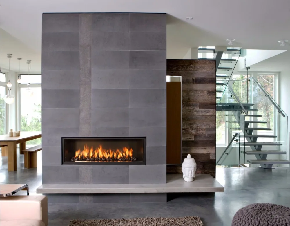 

on sale smart control stainless steel decorative fireplace