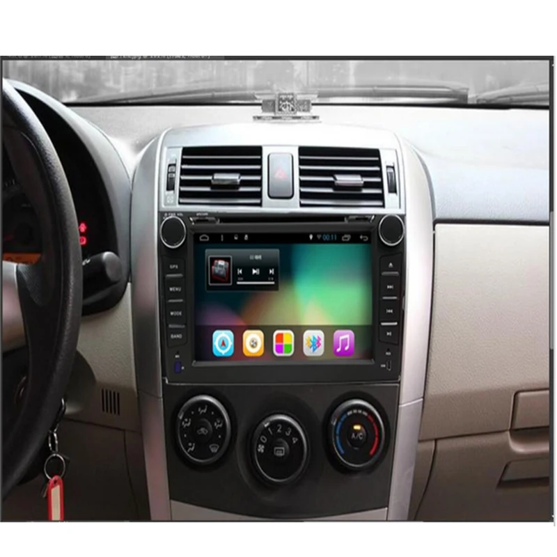 Android 7 1 автомобильный dvd плеер для Toyota corolla 2007 2008 2009 2010 2011 в dash 2 din 1024*600 gps навигация