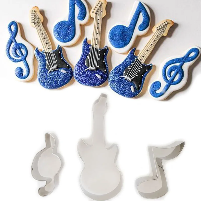 1 шт. музыкальная гитара для выпечки|metal cookie cutters|cookie cuttermolde metal |