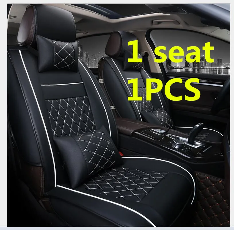 1pc Deluxe Edition Универсальные автомобильные чехлы из искусственной кожи для Skoda Octavia Fabia Superb Rapid Yeti Spaceback Joyste Jeti автомобильные аксессуары наклейка на автомобиль - Название цвета: 1pc Deluxe Edition