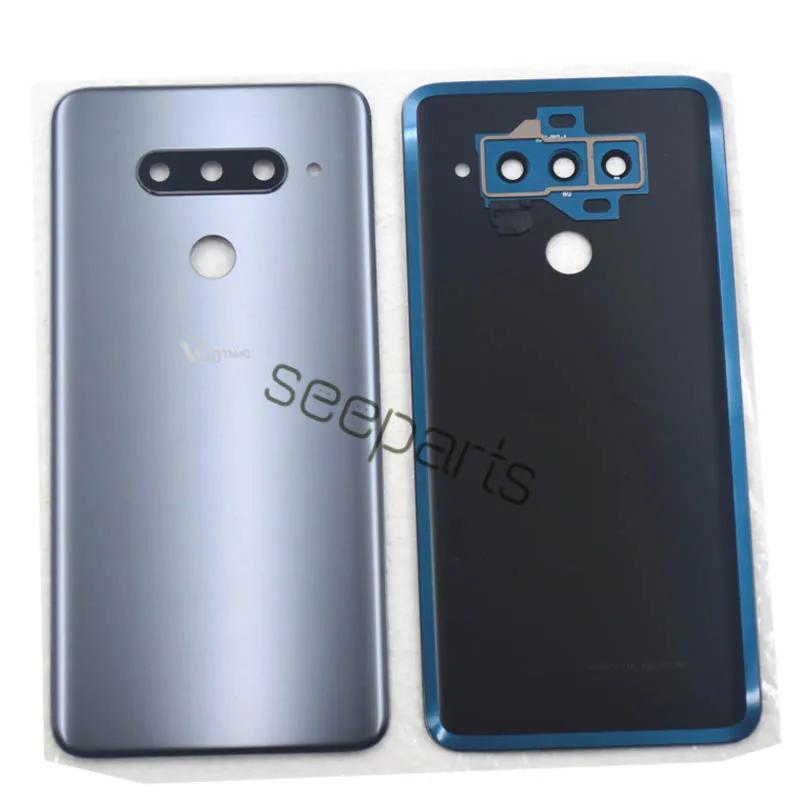 Для LG V40 ThinQ задняя крышка Крышка батарейного отсека задняя Стеклянная Крышка корпуса чехол для LG V40 Крышка батарейного отсека+ инструменты запасные части V405QA7
