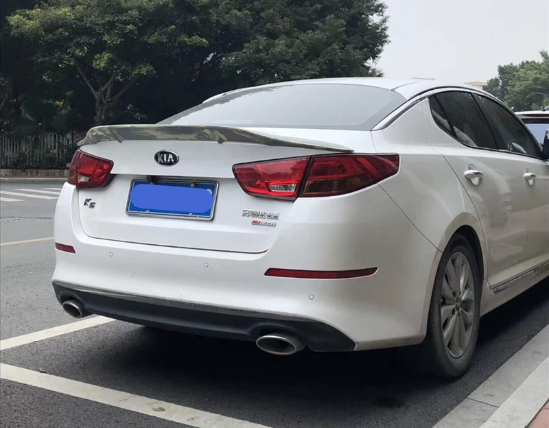 Используется для KIA k5/спойлер Optima год глянцевое углеродное волокно/FRP заднее крыло R стиль спойлер, аксессуары