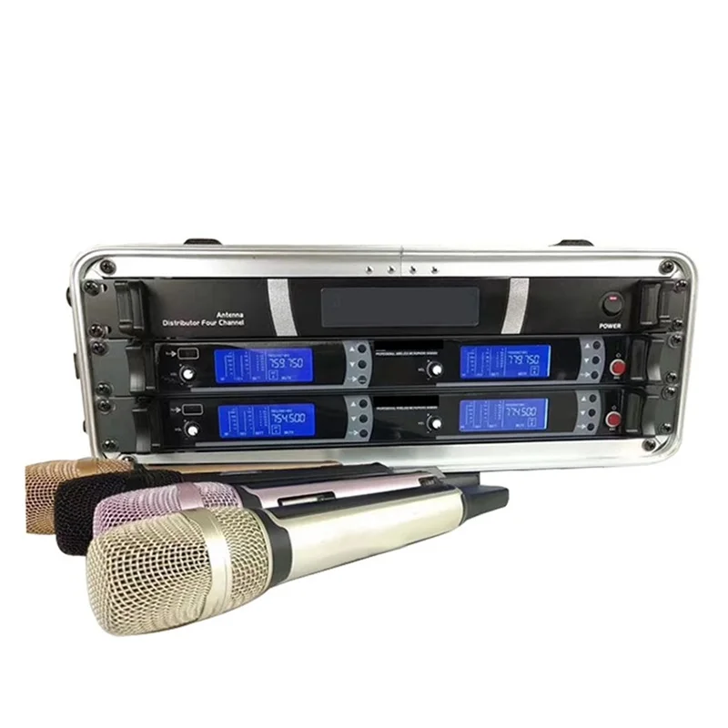 UHF Беспроводная микрофонная система AS-9K Pro Audio 2-канальная ручная гарнитура с
