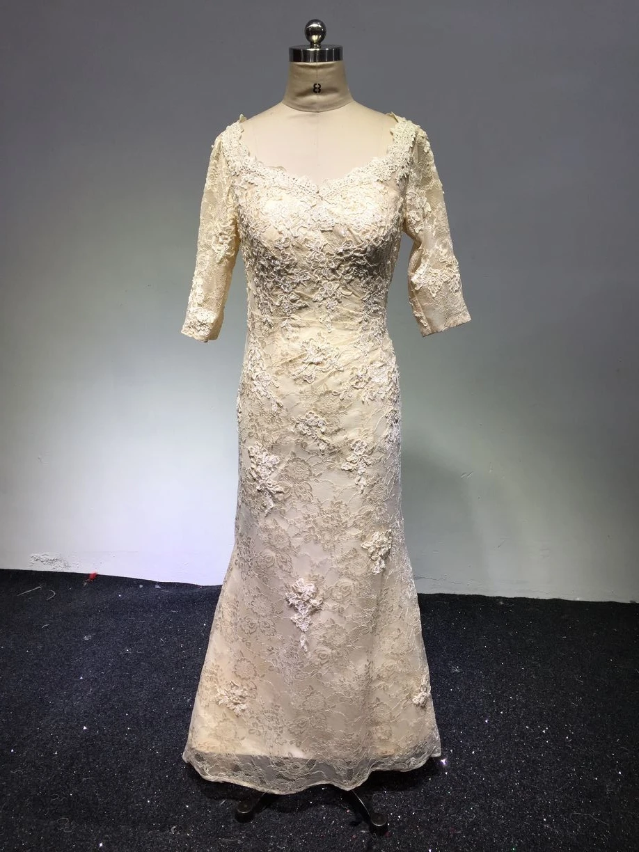

lace Beaded Hip-wrapped skirt Sexy half sleeve Applique