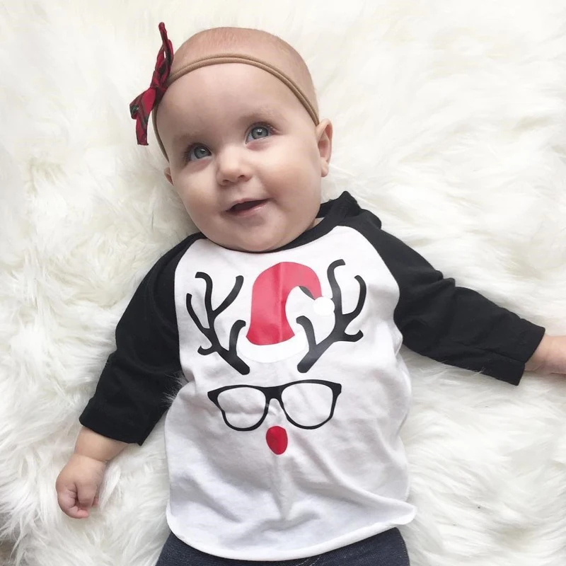 Fuerjia Newborn Kid Infant Unisex Baby Boy Girl Santa Claus Cosplay Costume Clothes Tops T-shirt Shirt | Детская одежда и обувь