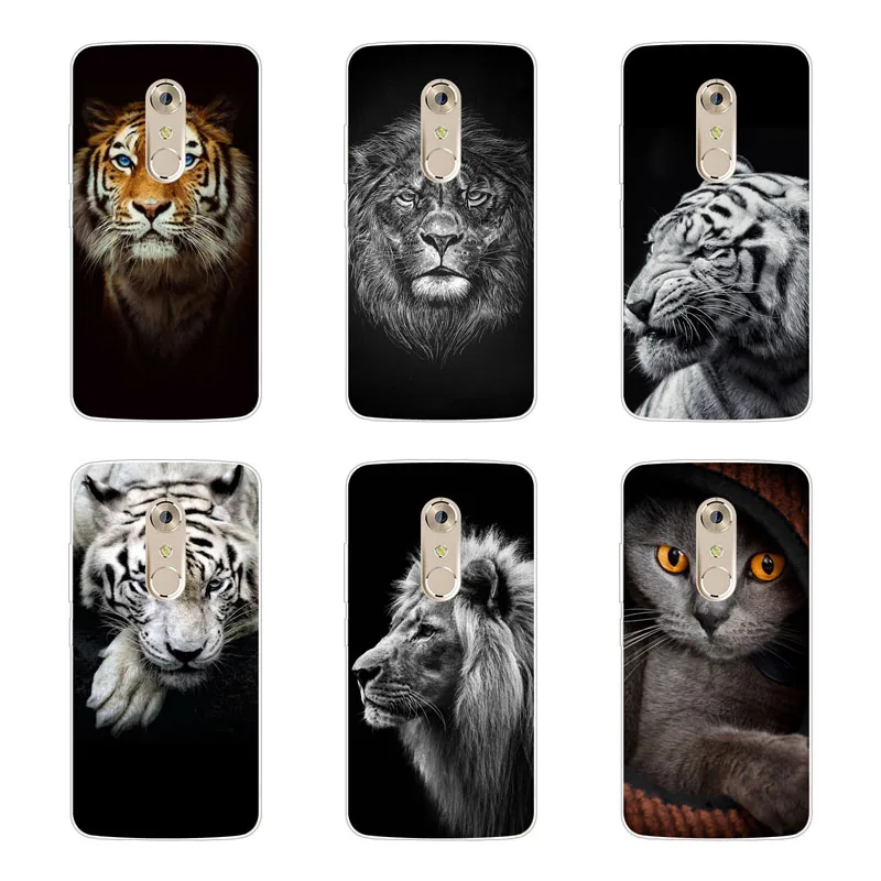 zte axon 7 mini Case Silicon tigon beast Painting Soft TPU Back Cover for Protect Phone cases shell |