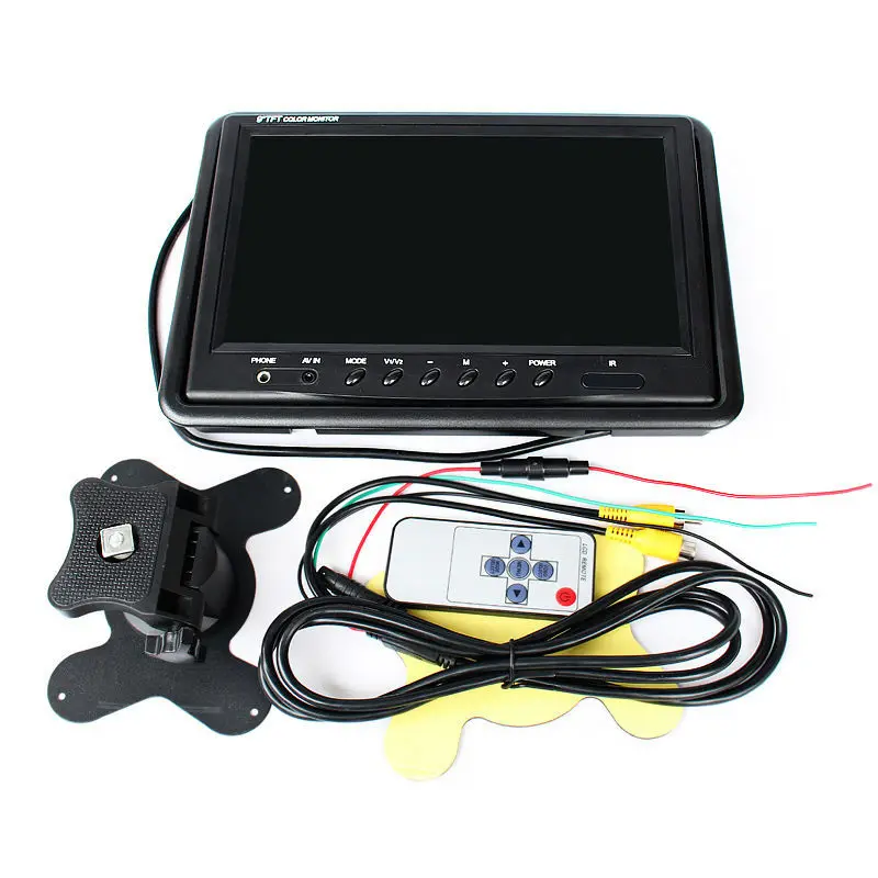 DC12V 9 дюймов подголовник TFT LCD HD дисплей Автомобильный монитор с BNC/AV входом для