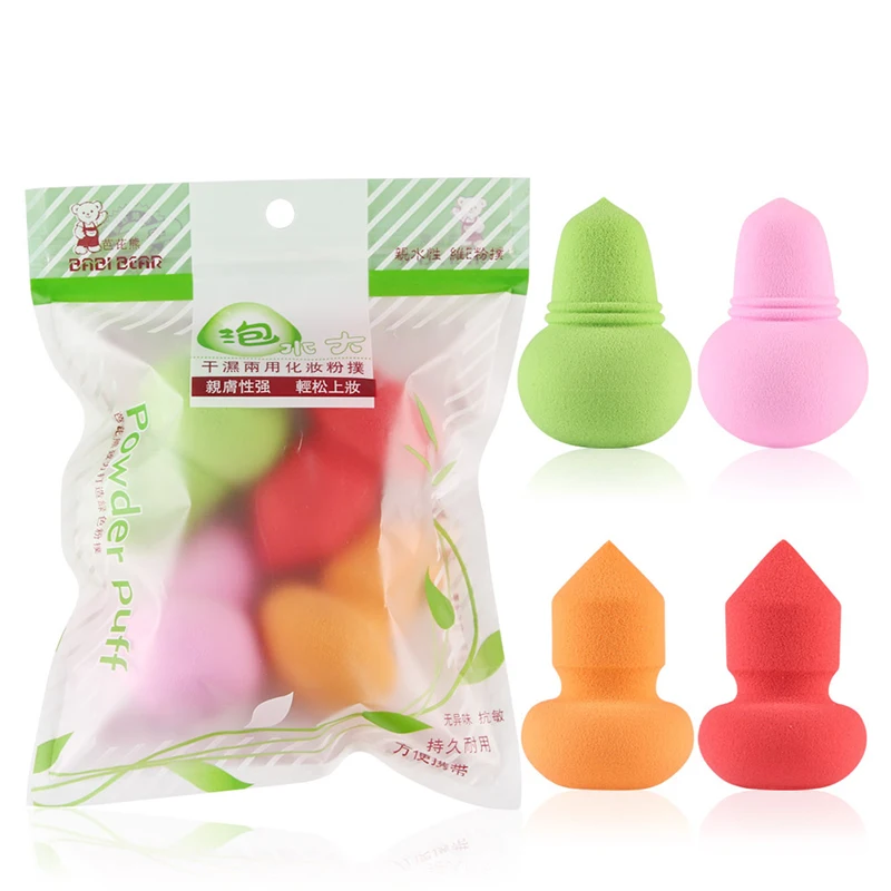 Professional 4pcs Flawless Cream Makeup Foundation Puff Multi Shape Sponges Eponge Blusher Kit |