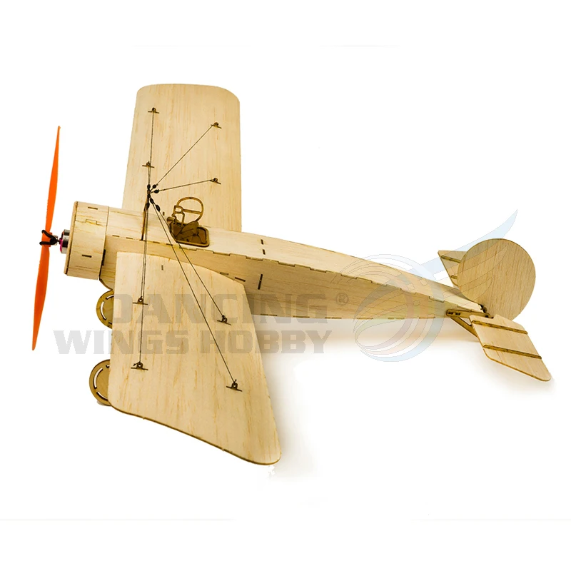 Комплект самолета Micro Balsawood Fokker E модель 420 мм Wingspan электрический пульт